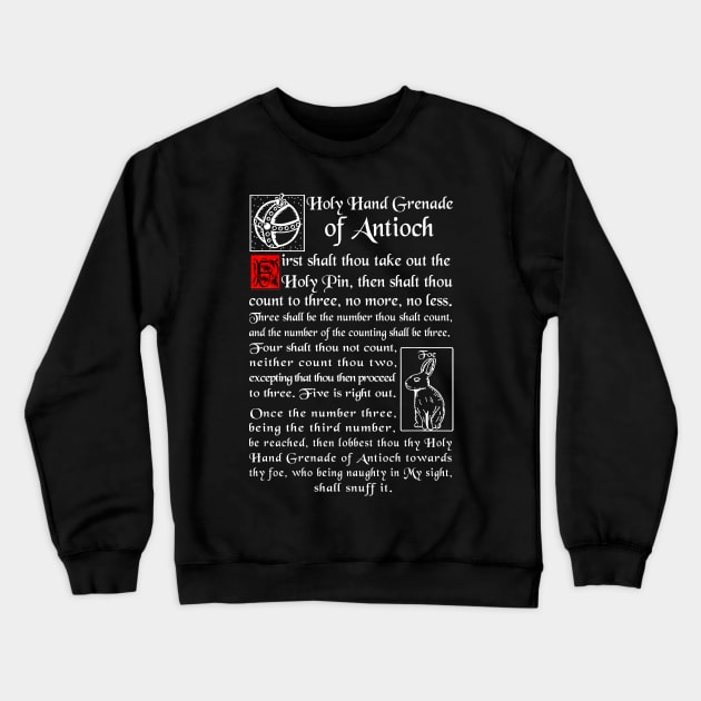 Holy Hand Grenade Of Antioch Crewneck Sweatshirt by rosecanderson